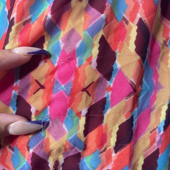 Jessica Simpson colorful‎ dress halter neck - Picture 8 of 10